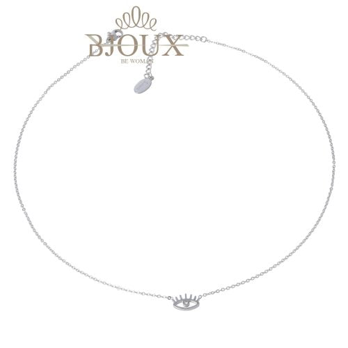 Collana in acciaio con centrale occhio