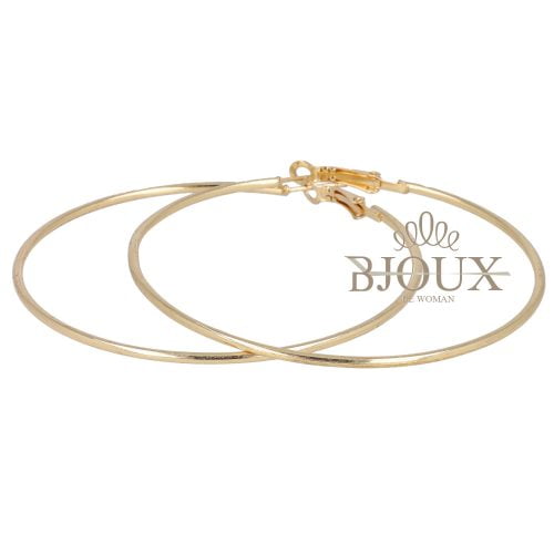 Orecchini a cerchio da 70 mm colore oro