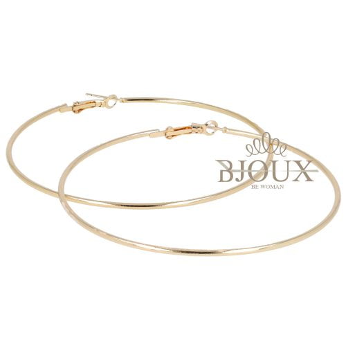 Orecchini a cerchio da 80 mm colore oro