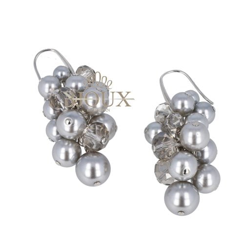 Orecchini ematite con monachina