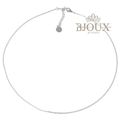 Collana catenina in acciaio girocollo 22 cm