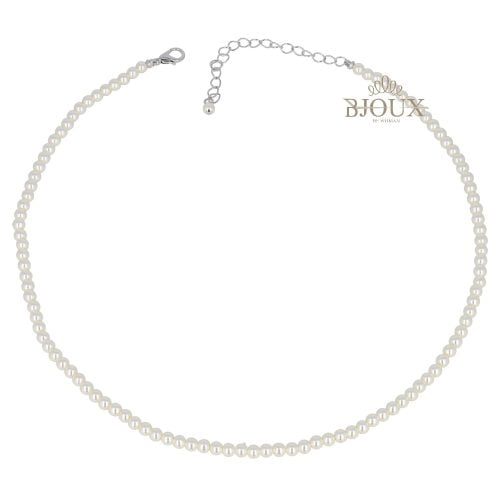 Collana di perle in vetro da 4 mm