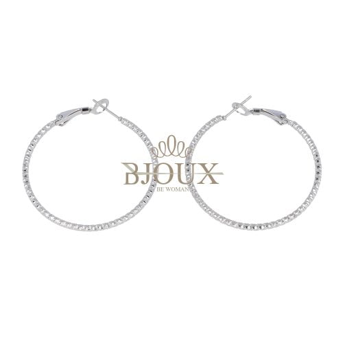 Orecchini in acciaio diamantato 40mm