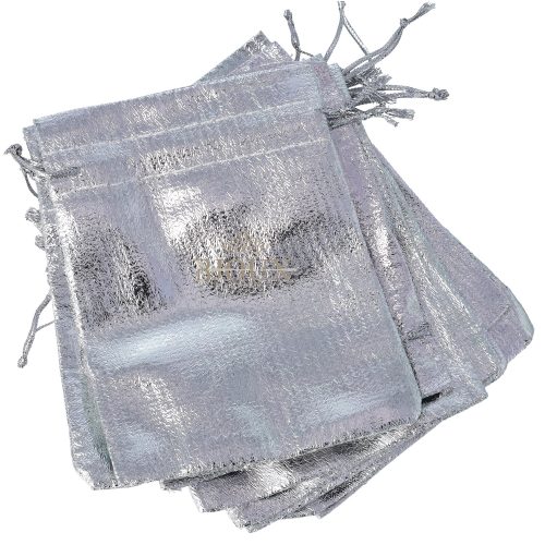 Sacchetto 20 pezzi in organza silver 9x12