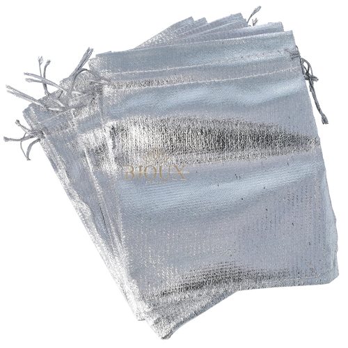 Sacchetto 20 pezzi in organza silver 12x15