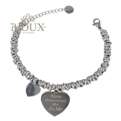 Bracciale acciaio "Non dimenticarti mai di Me"