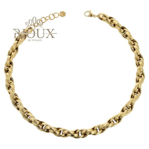 Girocollo catena in acciaio inox dorato