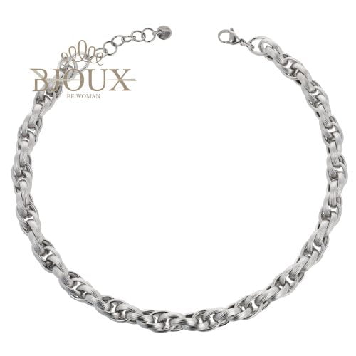 Girocollo catena in acciaio inox argentato