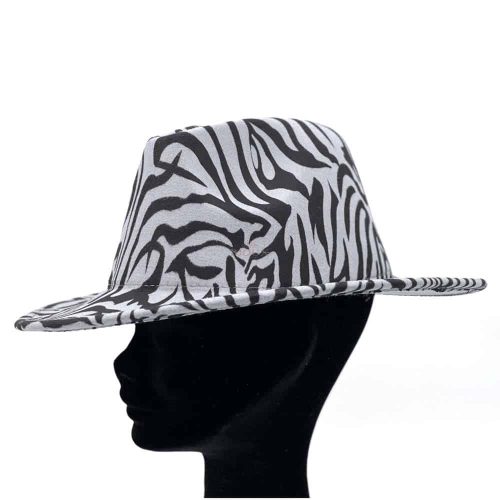 Cappello cowboy zebrato colore grigio