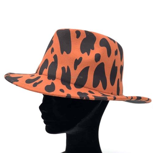 Cappello cowboy fantasia muu colore arancio