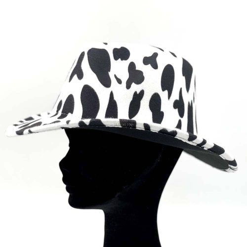 Cappello cowboy fantasia muu colore bianco