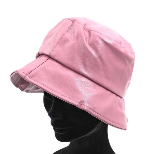 Cappello pescatore in ecopelle lilla