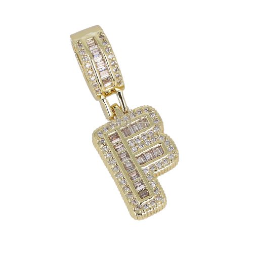 Pendente iniziale con lettera di strass