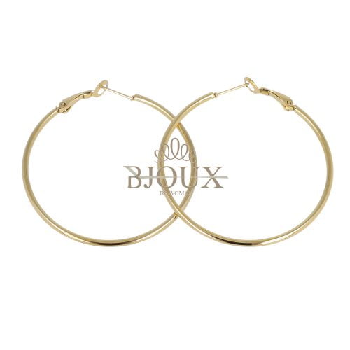 Orecchini oro in acciaio a cerchio diam.50