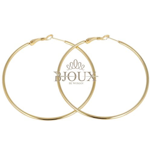 Orecchini oro in acciaio a cerchio diam.60