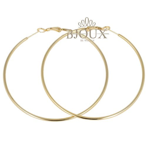 Orecchini oro in acciaio a cerchio diam.70