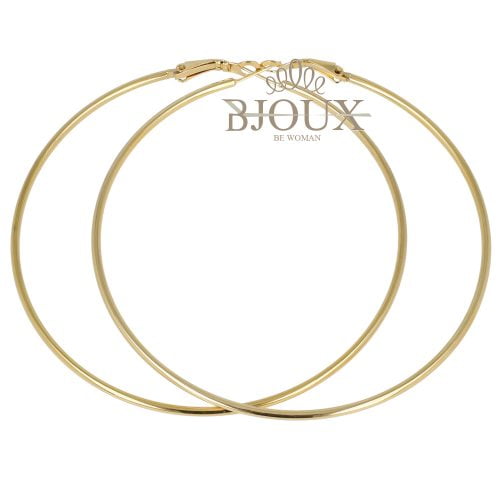 Orecchini oro in acciaio a cerchio diam.80