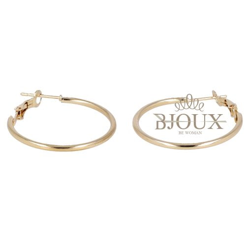 Orecchini a cerchio diam. 30 mm color oro