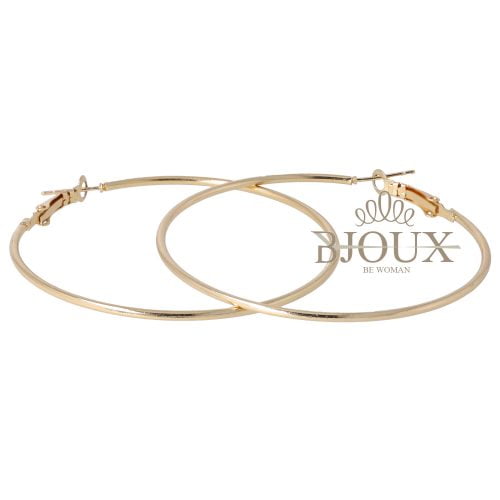 Orecchini a cerchio da 60 mm colore oro