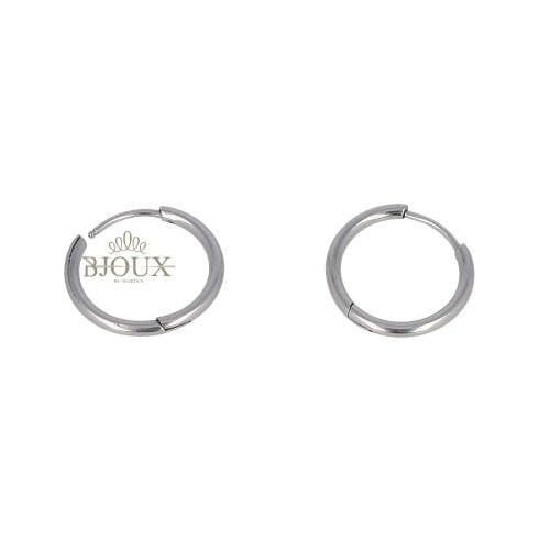 Orecchini basic in acciaio mini cerchietti diam.12