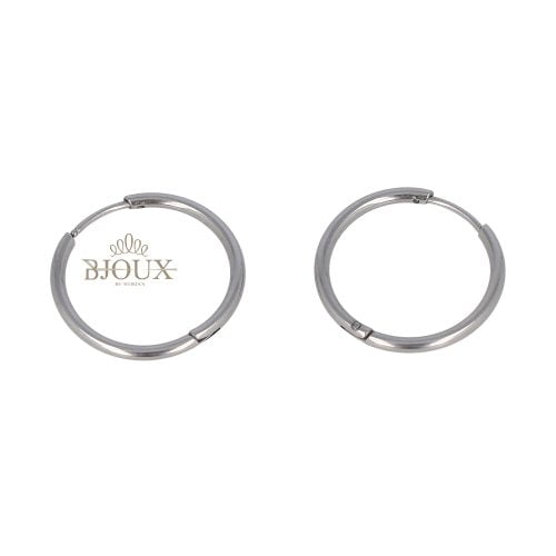 Orecchini basic in acciaio mini cerchietti diam.16