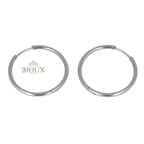 Orecchini basic in acciaio mini cerchietti diam.20