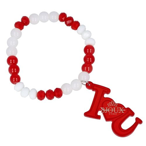 Bracciale love You in vetro e acrilico