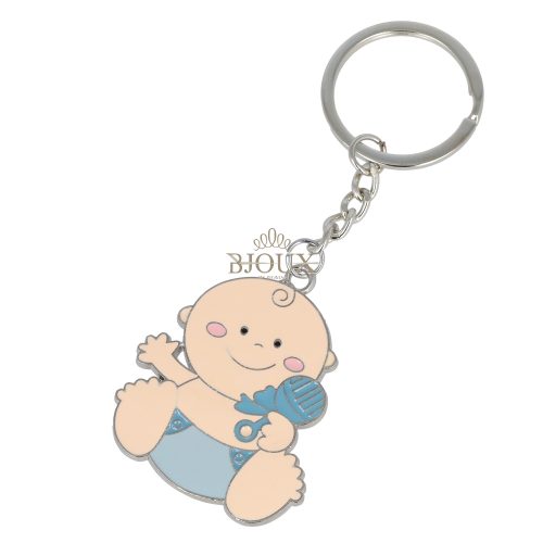 Portachiavi con pendente nascita baby boy
