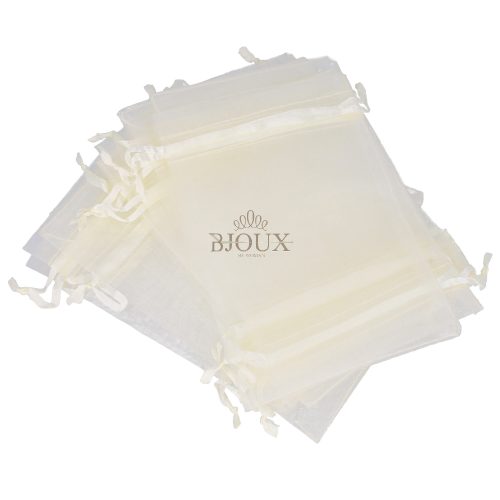 Sacchetto 20 pezzi per bijoux 10x15 color panna