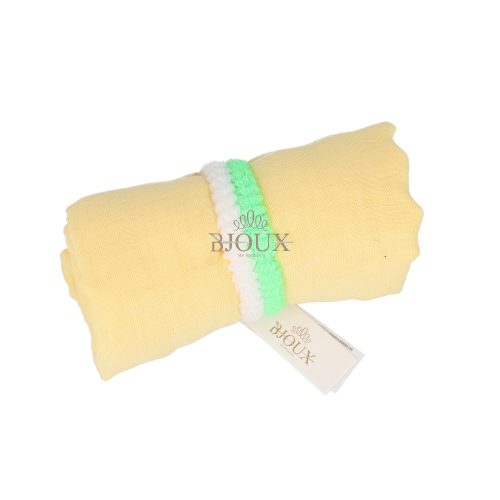 Foulard unisex 190x75 giallo opaco