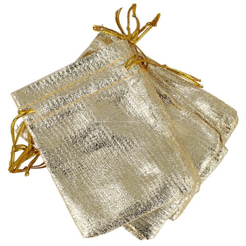 Sacchetto 20 pezzi in organza gold 7x9
