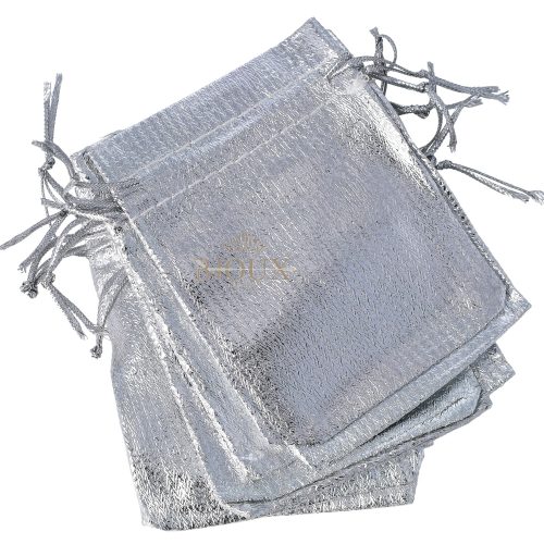 Sacchetto 20 pezzi in organza silver 7x9