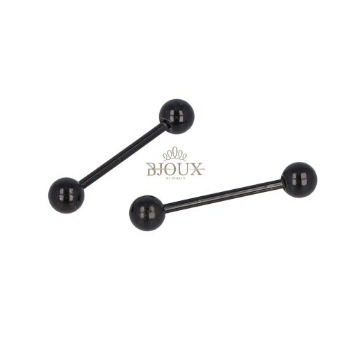 Piercing coppia Barbell Dritto black