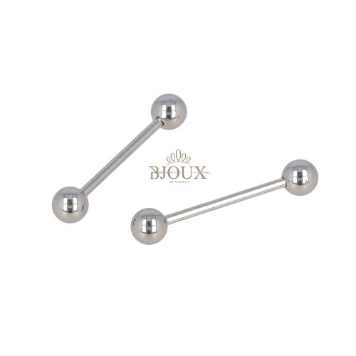 Piercing coppia Barbell Dritto silver