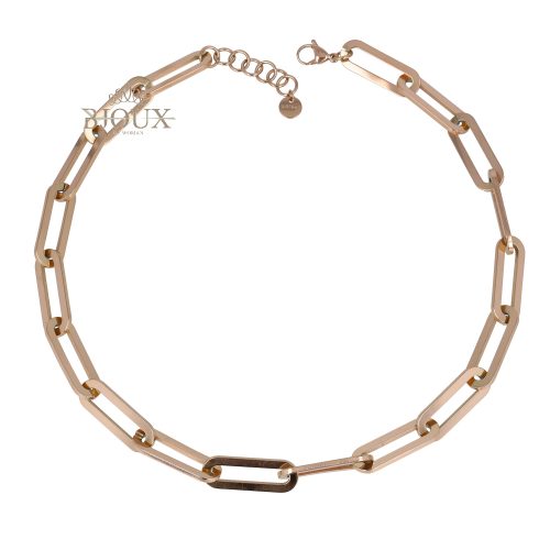 Collana groumette gold rose a girocollo