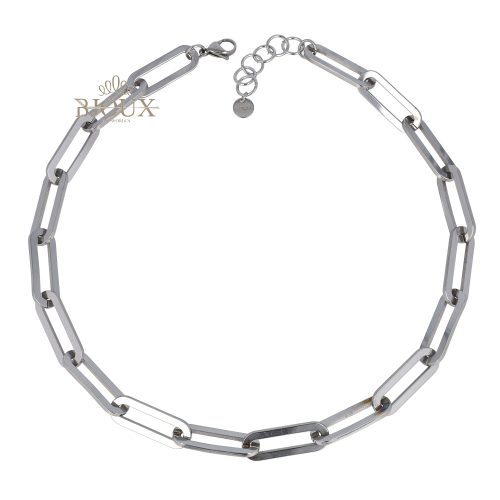 Collana groumette rodio a girocollo