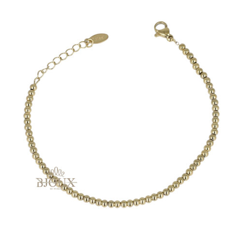 Bracciale in acciaio a pallino da 3mm
