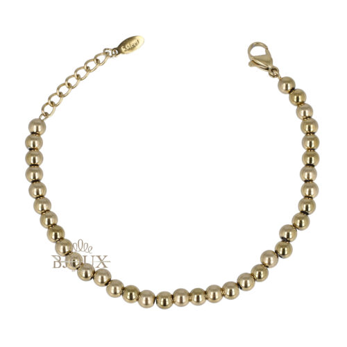 Bracciale in acciaio a pallino da 5mm