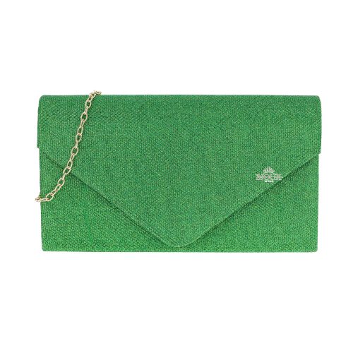 Pochette busta lurex con catena