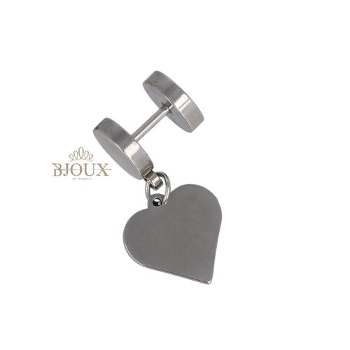 Orecchino a perno con cuore