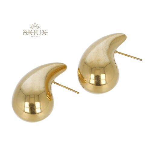 Orecchini in acciaio dorato con goccia da 31
