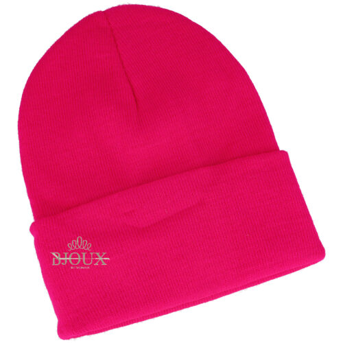 Cappello donna cuffia con risvolto fuxia