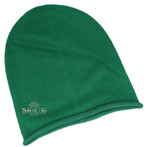 Cappello unisex viscosa e cashmere verde