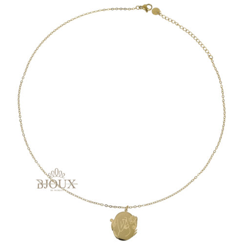 Collana maternità in acciaio dorato