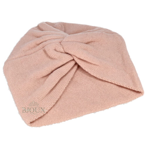 Cappello turbante rosa da donna