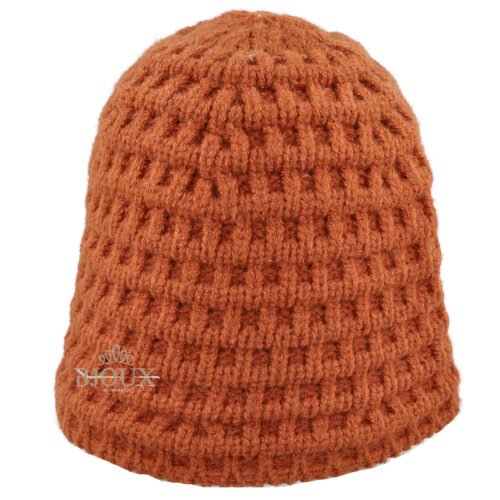 Cappello cloche in cashmere e lana orange