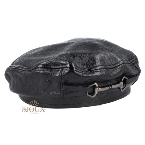 Cappello baschetto in similpelle nero