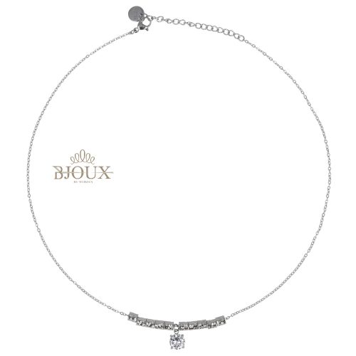 Collana con dadini e ciondolo strass