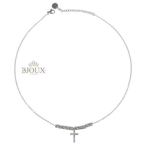 Collana con dadini e ciondolo croce