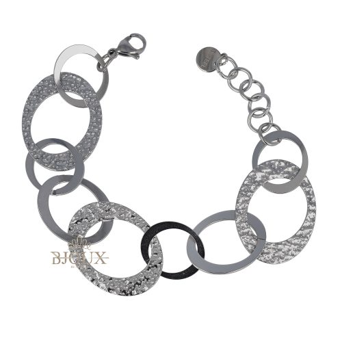Bracciale catena ovali satinati